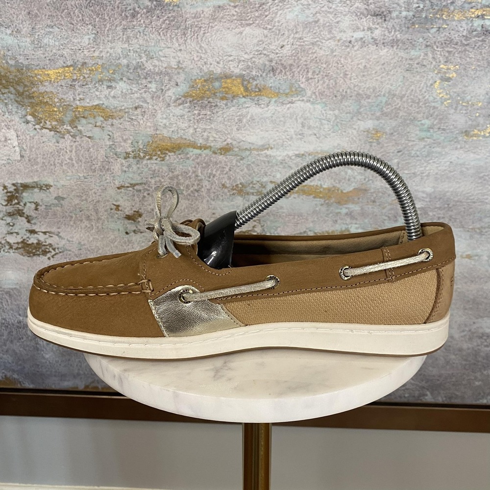 Sperry Top-Sider Shoes Womens Size 8.5 Brown Leather Boat Memory Foam STS85980 - Picture 6 of 11